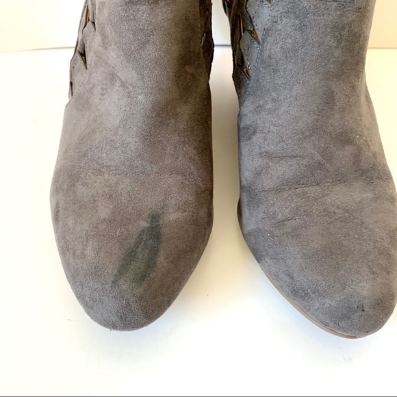 REPORT Gray Wedge Cut Out Booties—SZ. 7.5-8 - Picture 3 of 14